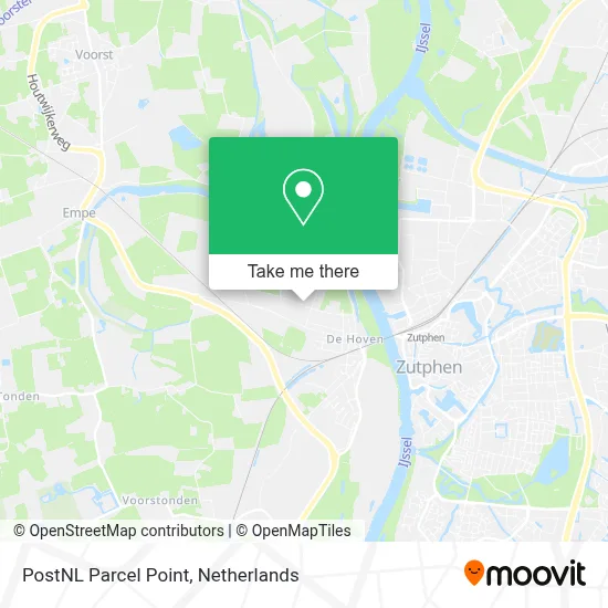 Postnl Pakketpunt map