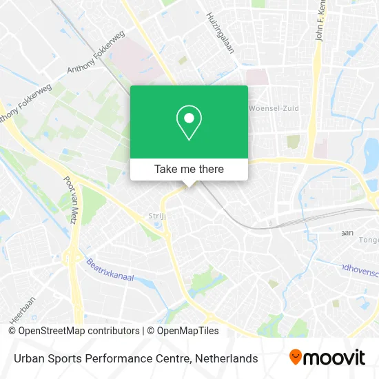 Urban Sports Performance Centre map