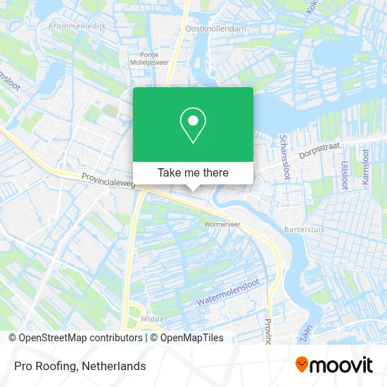 Pro Roofing map