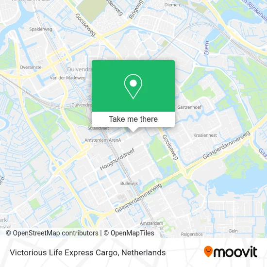 Victorious Life Express Cargo map