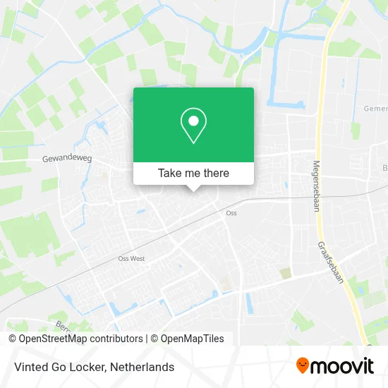 Vinted Go Locker map