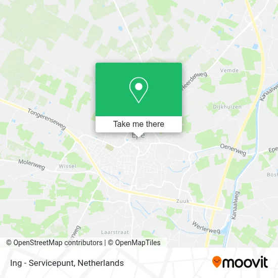 Ing - Servicepunt map