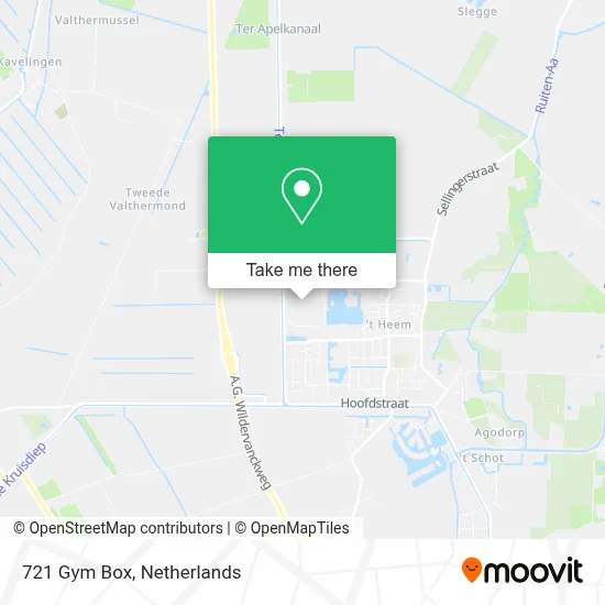 721 Gym Box map