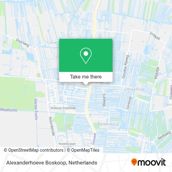 Alexanderhoeve Boskoop map