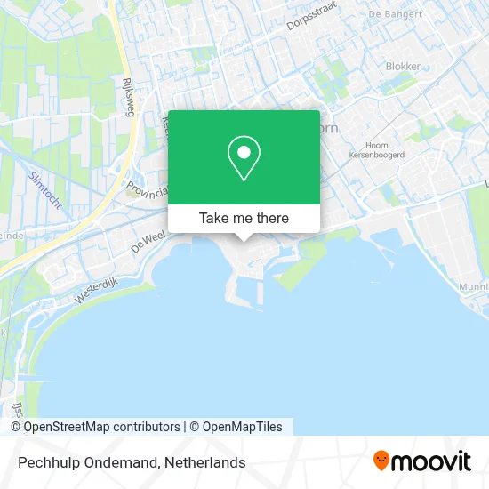 Pechhulp Ondemand map