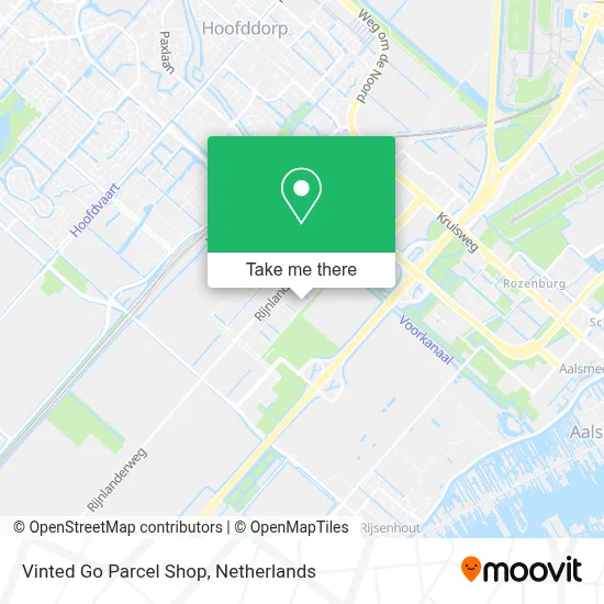 Vinted Go Parcel Shop Karte