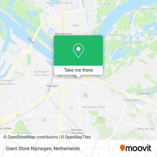 Giant Store Nijmegen map