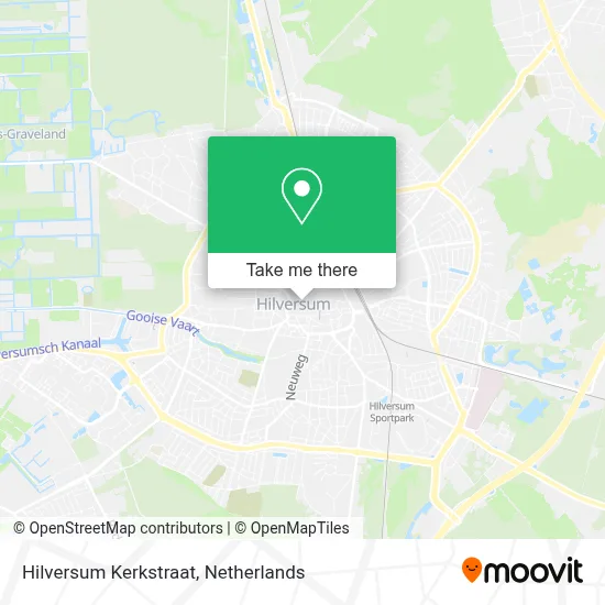 Hilversum Kerkstraat map