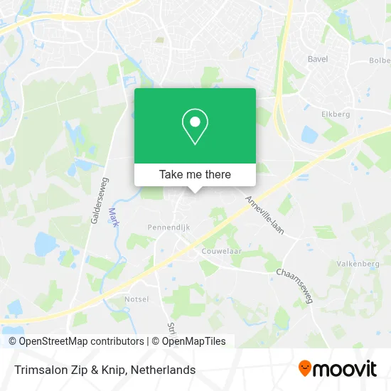 Trimsalon Zip & Knip map