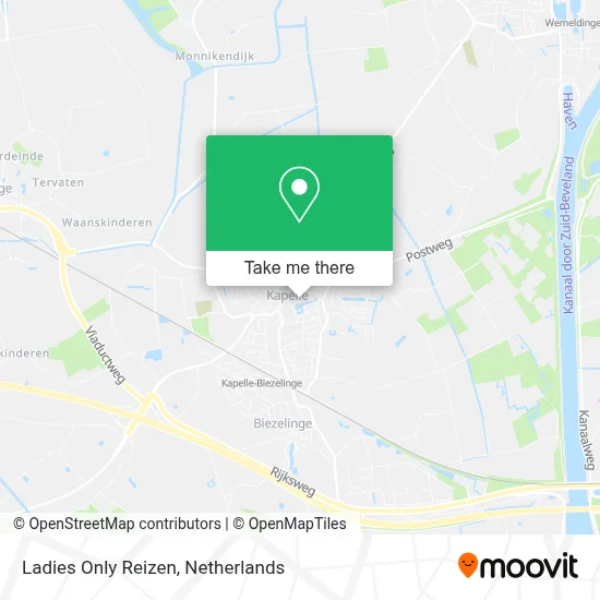 Ladies Only Reizen map