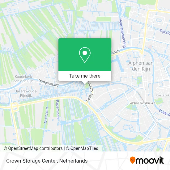 Crown Storage Center map