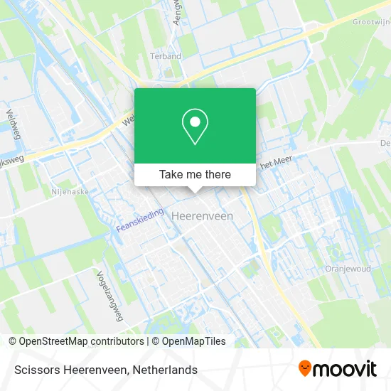 Scissors Heerenveen map