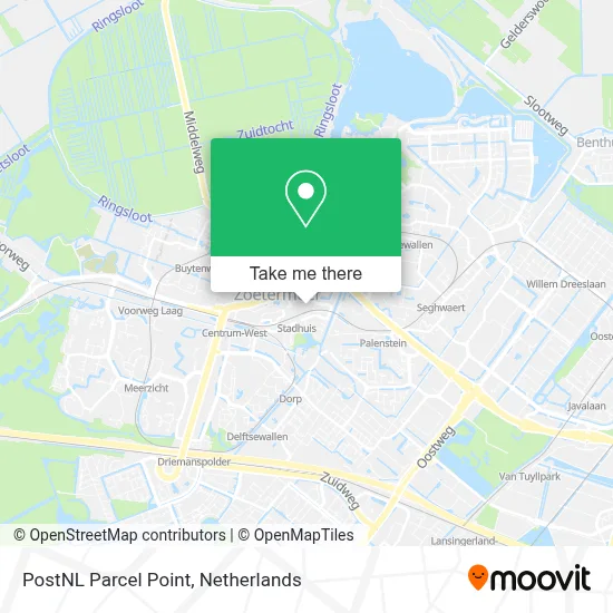 Postnl Pakketpunt map