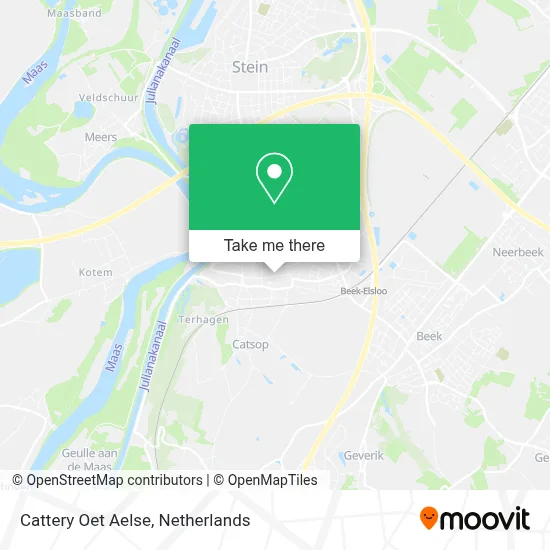 Cattery Oet Aelse map