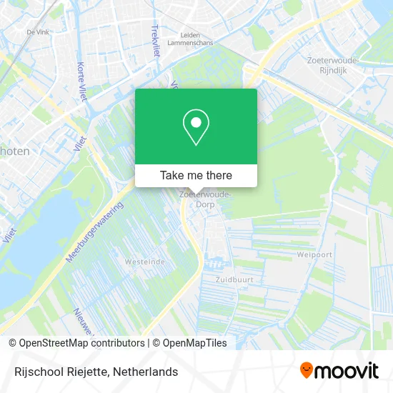 Rijschool Riejette map