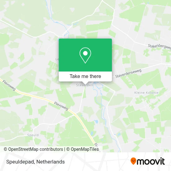 Speuldepad map