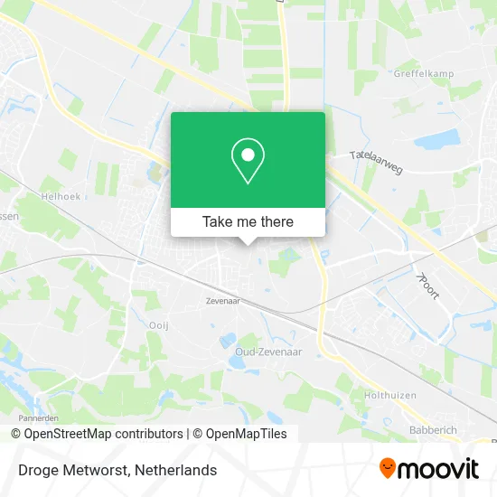 Droge Metworst map