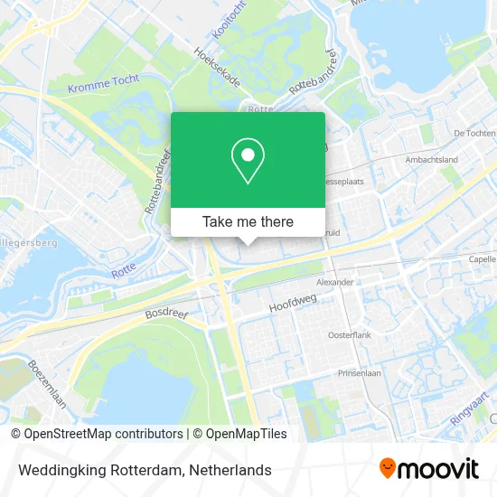 Weddingking Rotterdam map