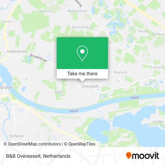 B&B Overasselt map