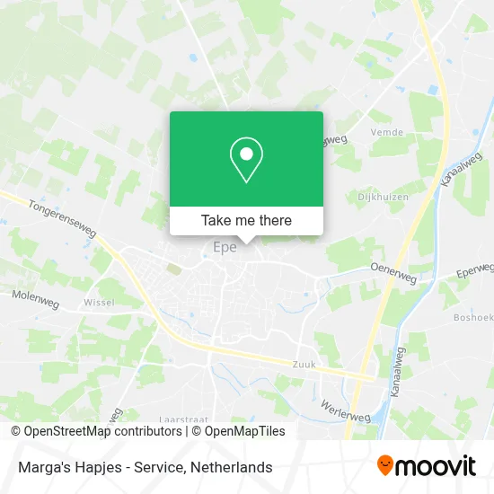 Marga's Hapjes - Service map