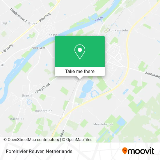 Forelrivier Reuver Karte