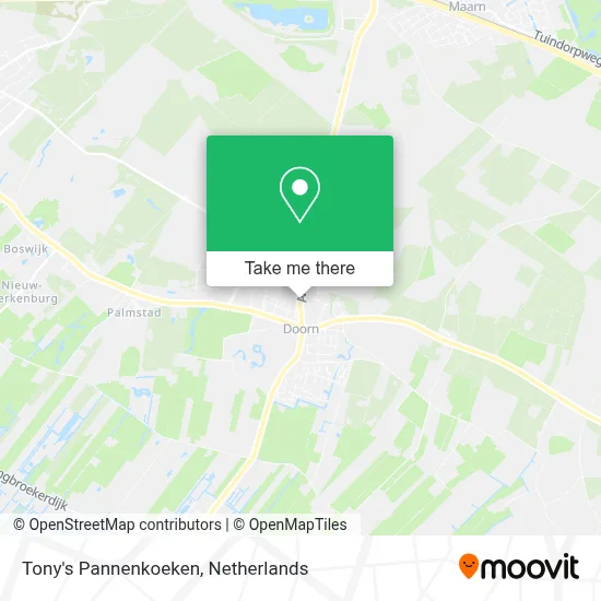 Tony's Pannenkoeken map