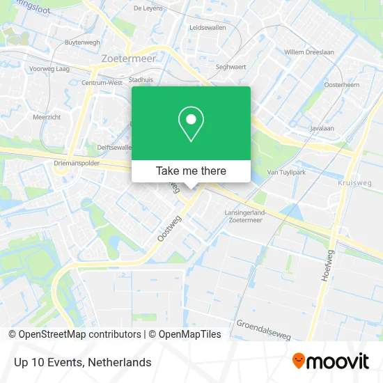 Up 10 Events map