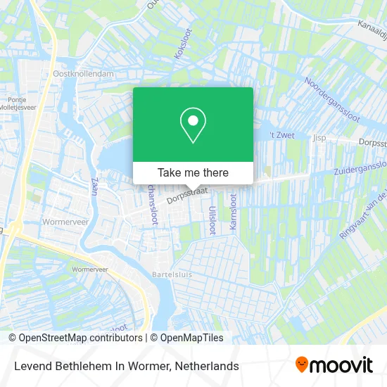 Levend Bethlehem In Wormer map