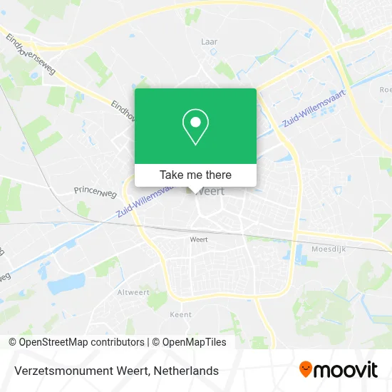 Verzetsmonument Weert map