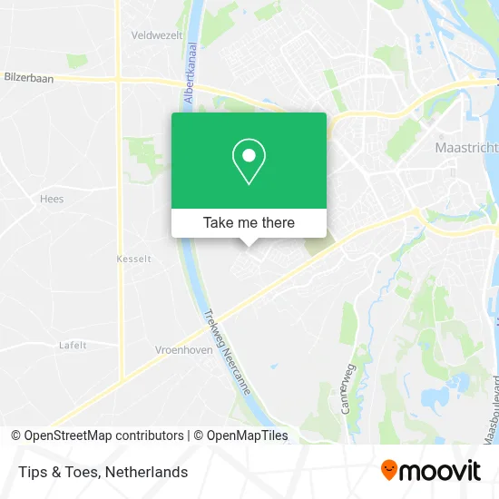 Tips & Toes map