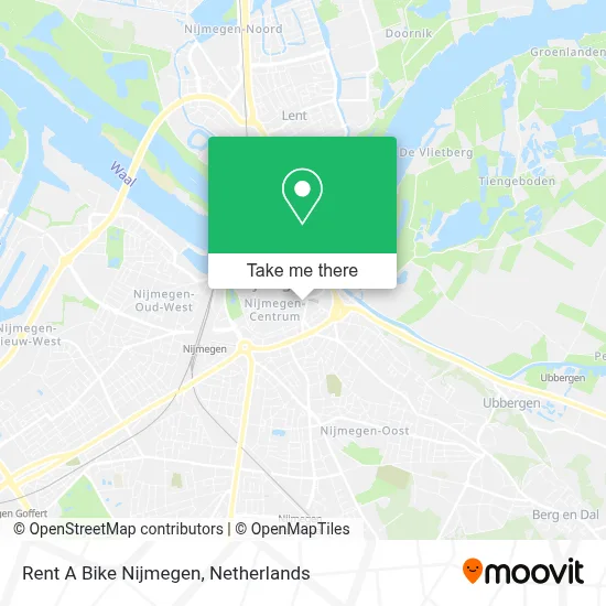Rent A Bike Nijmegen map