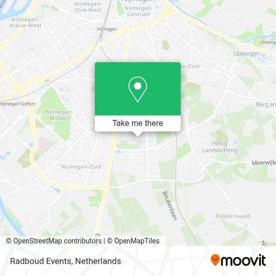 Radboud Events map