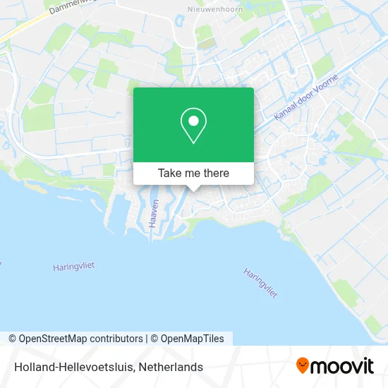 Holland-Hellevoetsluis map
