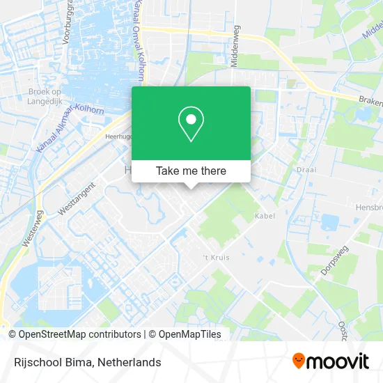 Rijschool Bima map