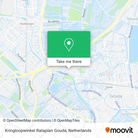 Kringloopwinkel Rataplan Gouda map