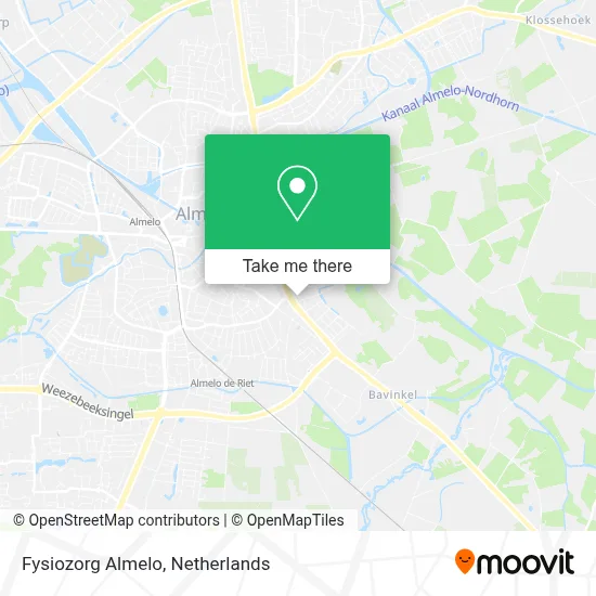 Fysiozorg Almelo map