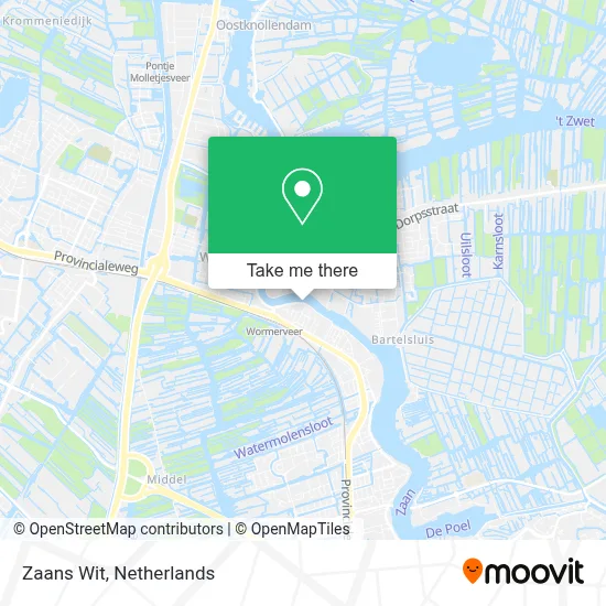 Zaans Wit map
