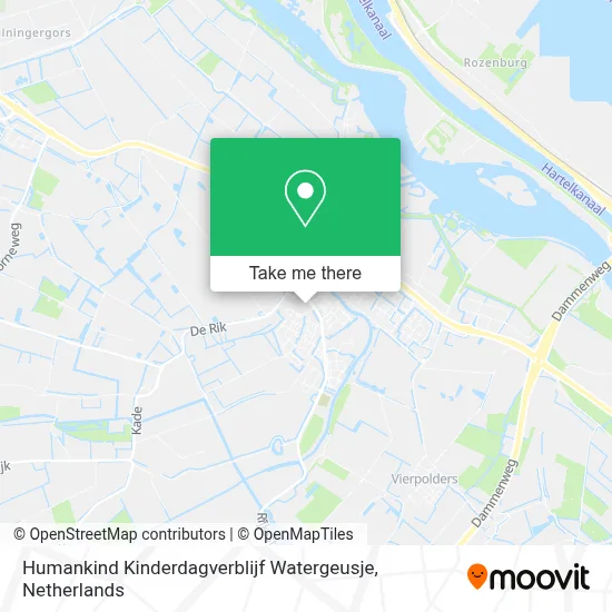 Humankind Kinderdagverblijf Watergeusje map