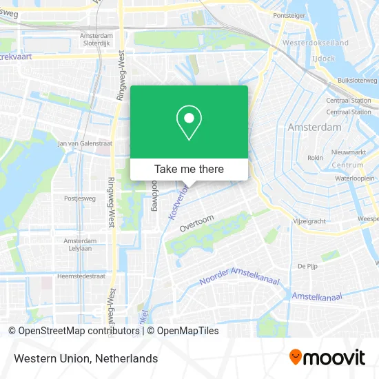Western Union map