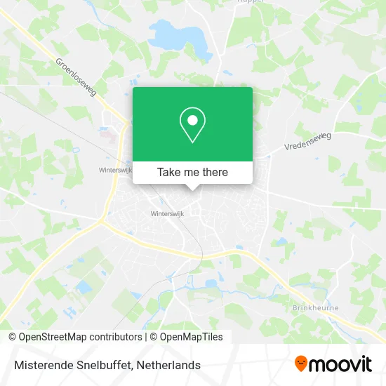 Misterende Snelbuffet map
