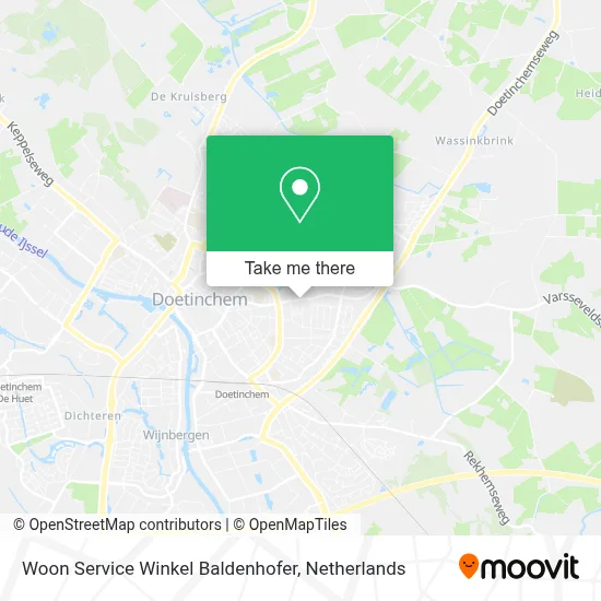 Woon Service Winkel Baldenhofer map