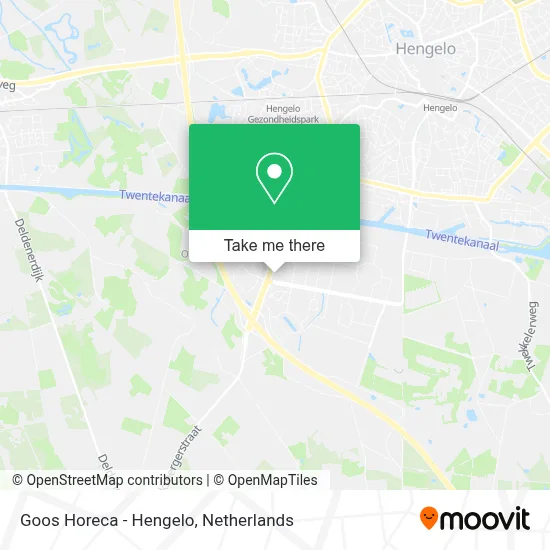 Goos Horeca - Hengelo map