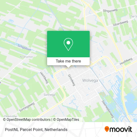 Postnl Pakketpunt map
