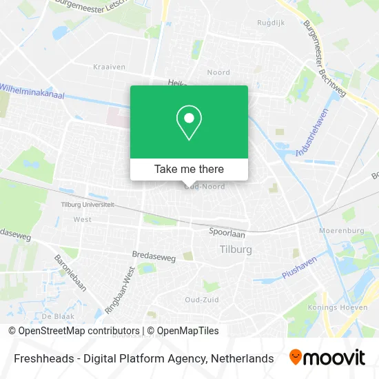 Freshheads - Digital Platform Agency map