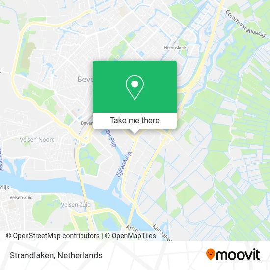 Strandlaken map