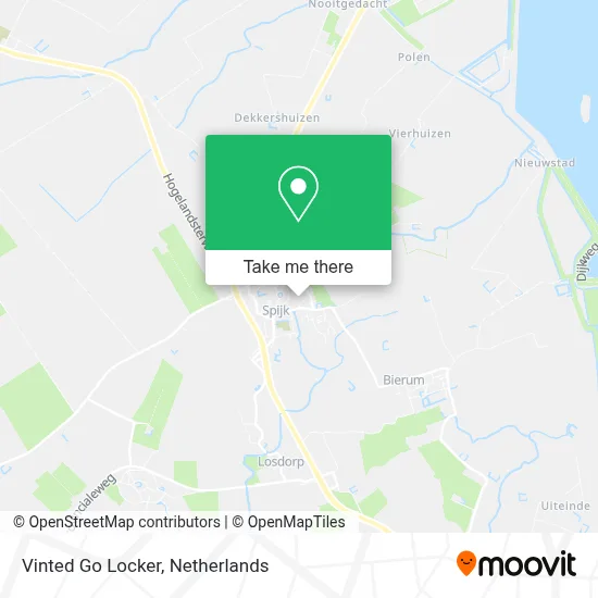 Vinted Go Locker map