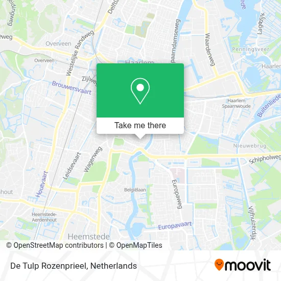 De Tulp Rozenprieel map