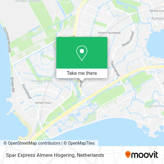 Spar Express Almere Hogering map