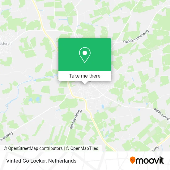 Vinted Go Locker map