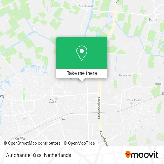 Autohandel Oss map